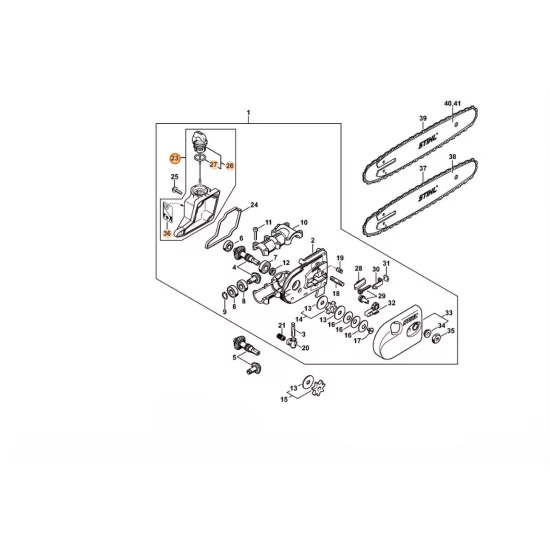 STIHL  Zbiornik oleju 4182 350 0304